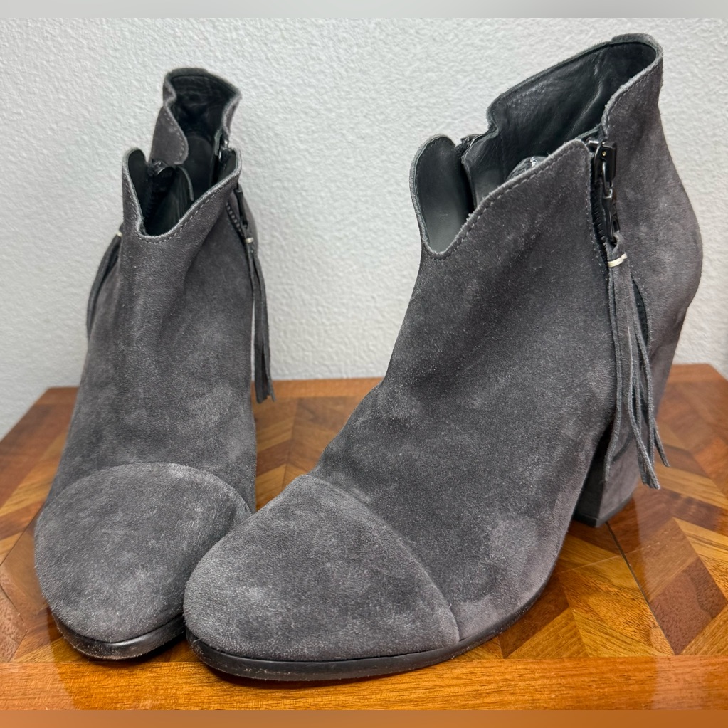 Rag & Bone Margot Dark Gray Suede Bootie 8.5